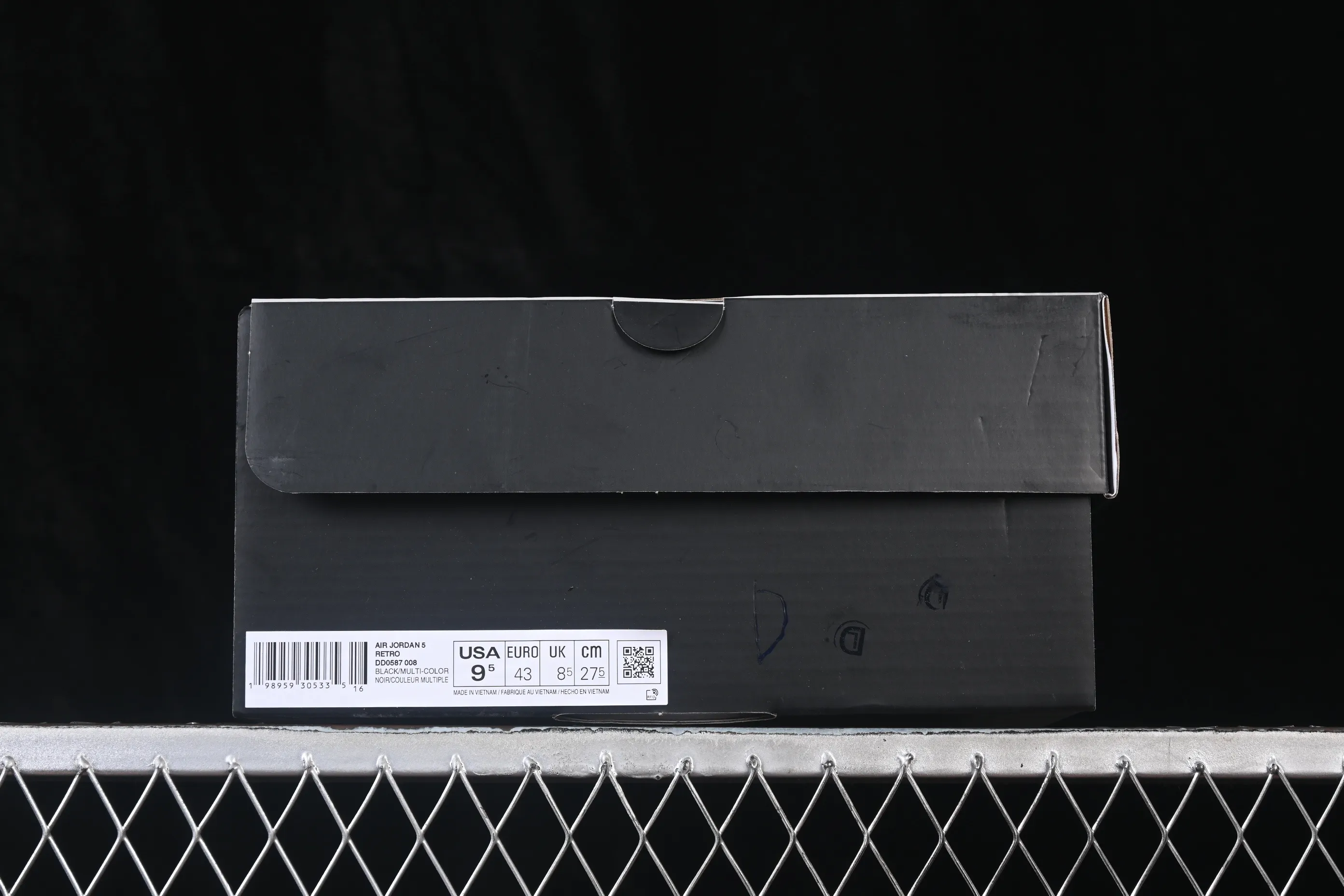 All categories Air Jordan Jordan series basketball shoes Air Jordan 5 TG version Air Jordan 5 Retro "Black University Blue" AJ5 Joe 5 University Blue DD0587-008